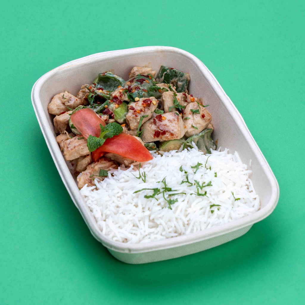 دجاج كونغ باو مع الالابيض 