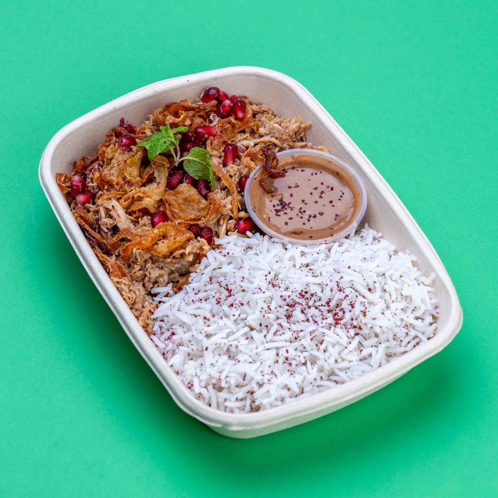  دجاج مسخن مع الارز 