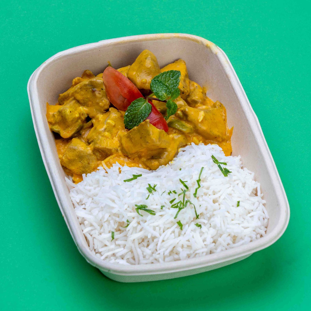 رندانج لحم مع الارز الابيض