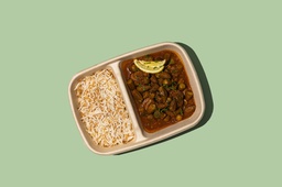 [MN0196-0.5] Okra Stew Meat With Rice / بامية مرق لحم مع أرز