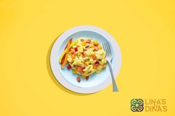 [MN0509-0.5] Baked Eggs with Mix pepper / البيض مع الخبز و فلفل ألوان