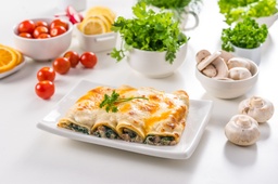 [MN0679-0.5] Canelloni stuffed with mushroom and spinach / كانوليني محشية بالفطر والسبانخ