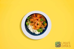[MN0817-0.5] Shrimps &amp; Vegetables Curry w Rice /  كاري روبيان و خضار مع أرز