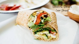 [MN0828-0.5] Wrap Sandwich Grilled Veg w Pesto / ساندويش راب خضار مشوية مع البستو