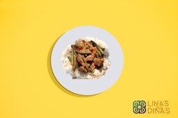 [MN0938-0.5] Loubya w Meat w Rice / لوبياء مع اللحم مع الارز