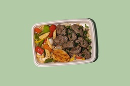 [MN1131-0.5] Kabab Beef w Veggies /كباب لحم بالخضروات ( HP )