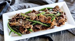 [SAL111] لحم مشوي مع السمسم