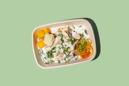 [KETONEW28-0.5] Chicken Steak W Basil Sauce/ستيك دجاج مع صوص الريحان (Keto)