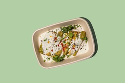 [KETONEW41-0.5] Fried Zucchini W Tahinieh/كوسة مقلية وطحينية (Keto)