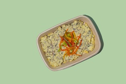 [KETONEW127-0.5] Scrambled Egg Feta W Zaatar/بيض مخفوق فيتا وزعتر (Keto)