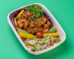 [KETONEW171-0.5] Seafood Fajita w Guacamole Sause /فاهيتا المأكولات البحرية مع صلصة جواكامولي(Keto)