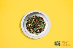 [FUSION104-0.5] Spinach with brown Lentil Salad/ سلطة السبانخ و العدس البني