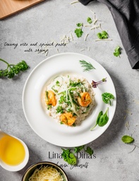 [NMN22233-0.5] Creamy orzo and spinach pasta with shrimp / أورزو بباستا السبانخ و الجمبري