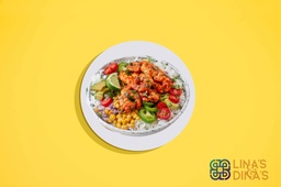 [NMN222106-0.5] Mexican Shrimp bowl with cilantro lime Rice  / وعاء روبيان مكسيكي مع أرز الكزبرة والليمون