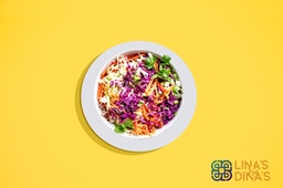 [NMN222168-0.5] Carrot &amp; Cabbage salad with coconut and  sesame  /  سلطة الجزر والملفوف مع جوز الهند والسمسم (نباتي) (Vegan) 