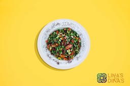 [NMN222193-0.5] Sumac tossed green salad with zatar vinaigrette dressing &amp; (Halloum) / سلطة السماق الخضراء مع صلصة الزعتر والخل وحلوم