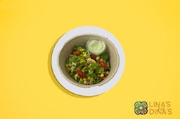 [NMN222204-0.5] Corn Salad with Citrus Aioli &amp; Chicken/ سلطة الذرة مع الحمضيات أيولي \