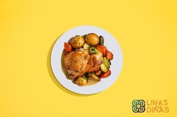[NMN222311-1] Roasted Chicken with vegetables  / دجاج مشوي مع الخضار (HP)