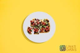 [NMN222368-1] فوكاسيا مع الطماطم والزيتون الأسود والباذنجان والطماطم