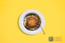 [NMN222376-1] Spaghetti with Mushroom and Walnut  اسباجيتي بالفطر والجوز (Vegan) ( New )