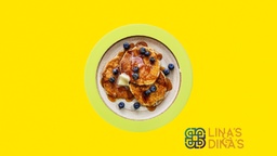 [NEWMN2023V2100-1] Pancake with Berries Compote / فطيرة مع كومبوت التوت