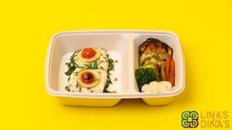 ستيك مع قرنبيط مهروس ( Keto ) 