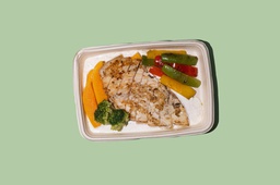 [NEWMENU202350122-0.5] Grilled Chicken w White Sauce &amp; Veggies /  دجاج مشوي مع صلصة بيضاء وخضار (HP)