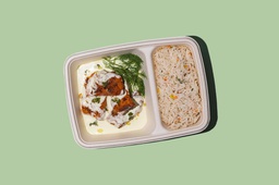 [NMN2435-1] Lemon Mustard Stew Fish w Rice / يخنة سمك بالخردل والليمون مع الأرز