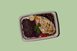 [NMN2494] BBQ Chicken w Beetroot Chips / دجاج باربيكيو مع رقائق الشمندر