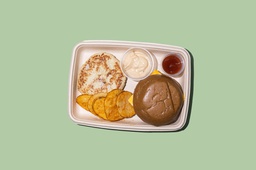 [NMN24285-1] BBQ Chicken Burger w Chips /برجر دجاج باربيكيو مع رقائق البطاطس