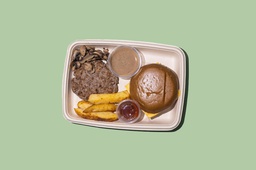 [NMN24286-1] Mushroom Beef Burger / برجر لحم بقري بالمشروم