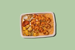 [NMN24295-1] Grilled Shrimps Skewers w Peanut Sauce / أسياخ الروبيان المشوي مع صلصة الفول السوداني