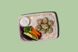 [NMN24305-1] Chicken w Mushroom Balls w Rice / كرات الدجاج مع الفطر والأرز