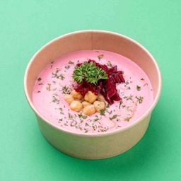 [RAM24010-1] Beetroot Hummus w Herbs / حمص بالشمندر مع الأعشاب