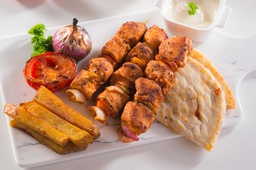 شيش طوك مع البطاطا الهروسه 