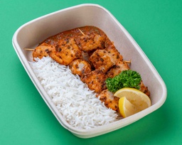 [NCFM006-1] Fish Tawook with Steamed Rice / سمك طاووق مع أرز على البخار