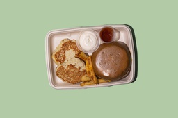 [NCFM008-1] برجر دجاج مع بطاطا سادة