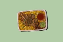 لحم ضأن برياني مع أرز بني