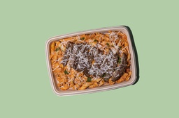 WOW - Pasta w Pink Sauce &amp; Beef / باستا مع صلصة وردية و لحم بقري