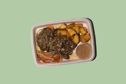 WOW - Roasted Beeftek w Roasted Potato / لحم بقري مشوي مع بطاطا مشوية