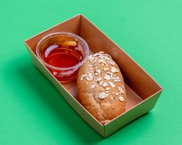 WOW - Oats Baguette w Honey Dip / خبز باجيت الشوفان مع صلصة العسل