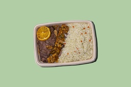 WOW - Beeftek w Entrecote Sauce &amp; Rice / لحم بقري مع صلصة إنتركوت وأرز