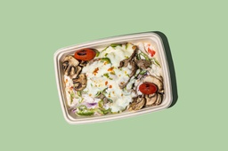 WOW - Rib Eye Cheesy Steak Pie/فطيرة ريب آي تشيزي ستيك (Keto)