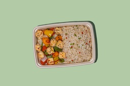 WOW - Sweet &amp; Sour Veggies w Tofu &amp; Rice (vegan) / الخضار الحلوة والحامضة مع التوفو والأرز (نباتي)