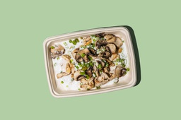 Chicken Mushroom W Green Onion (Keto)/دجاج بالفطر مع البصل الاخضر