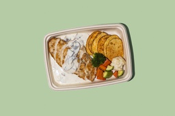 Grilled Chicken W Mushroom Sauce &amp; Chips (GF + LF) / دجاج مشوي مع صلصة الفطر ورقائق البطاطس