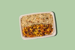 Stir Fry Rice Veggies (GF + LF)  / أرز مقلي بالخضار