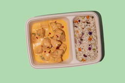 ⁠Korma Chicken w Rice (GF + LF) / ⁠ دجاج كورما مع أرز